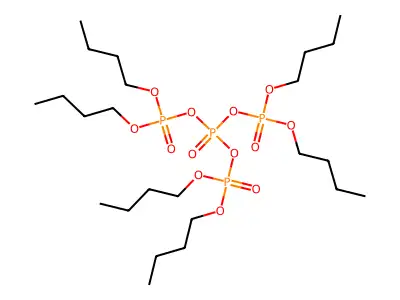 Tetraphosphoric acid, hexabutyl ester structure