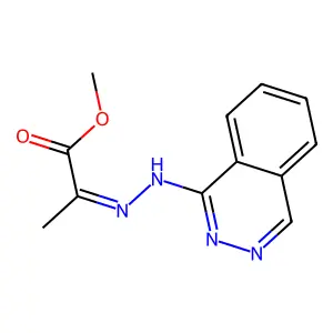 Methyl 2-[2-(1-phthalazinyl)hydrazinylidene]propanoate structure