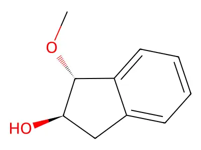 (1S,2S)-1-methoxy-2,3-dihydro-1H-inden-2-ol structure