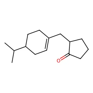 Cyclopentanone, 2-[[4-(1-methylethyl)-1-cyclohexen-1-yl]methyl]- structure
