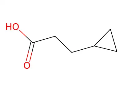 3-Cyclopropylpropanoic acid structure