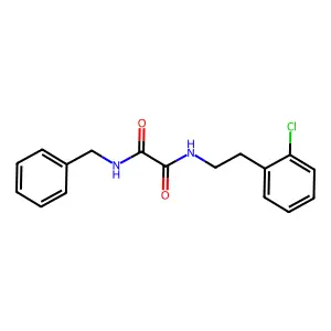 N-benzyl-N'-[2-(2-chlorophenyl)ethyl]ethanediamide structure