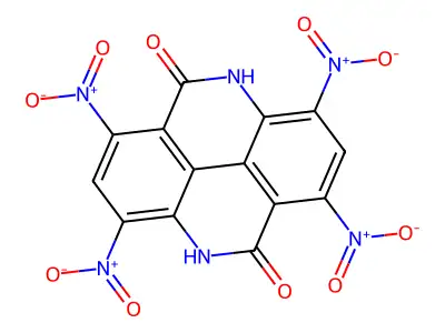 Pyrido(2,3,4,5-lmn)phenanthridine-5,10(4H,9H)-dione, 1,3,6,8-tetranitro- structure