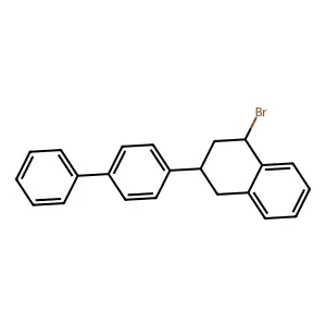 3-(1,1'-Biphenyl)-4-yl-1-bromo-1,2,3,4-tetrahydronaphthalene structure