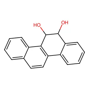 CHRYSENE-5,6-DIOL, 5,6-DIHYDRO-, trans- structure