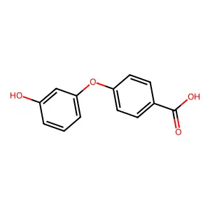 4-(3-Hydroxyphenoxy)benzoic acid structure