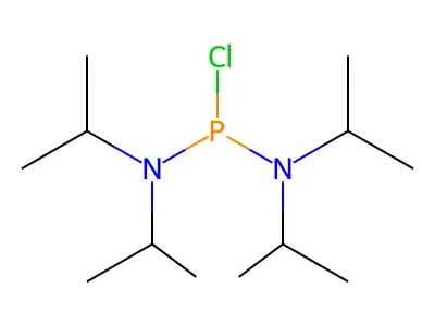 Bis(diisopropylamino)chlorophosphine structure