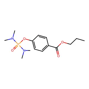 Propyl 4-[bis(dimethylamino)phosphoryloxy]benzoate structure