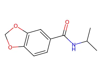 1,3-Benzodioxole-5-carboxamide, N-(1-methylethyl)- structure