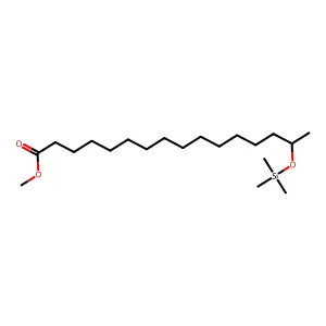 Hexadecanoic acid, 15-[(trimethylsilyl)oxy]-, methyl ester structure