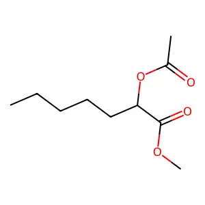 2-(乙酰氧基)庚酸甲酯 structure