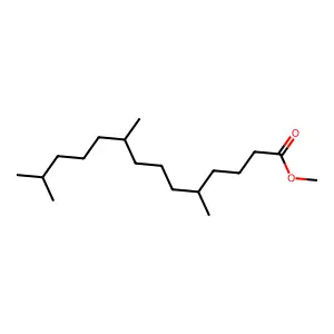 Methyl 5,9,13-trimethyltetradecanoate structure