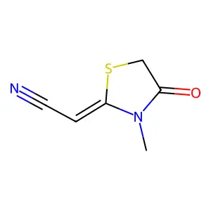 2-(3-Methyl-4-oxo-2-thiazolidinylidene)acetonitrile structure