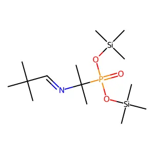 [1-[(2,2-DIMETHYLPROPYLIDENE)AMINO]-1-METHYLETHYL ]PHOSPHONIC ACID BIS(TRIMETHYLSILYL) ESTER structure
