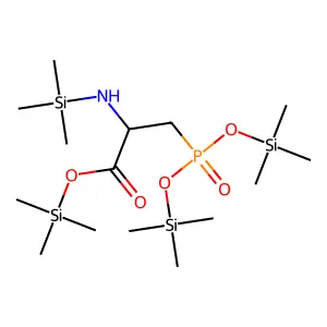 3-[Bis phosphinyl]-2-[ amino]propanoicacidtrimethylsilylester structure