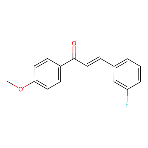 (2E)-3-(3-Fluorophenyl)-1-(4-methoxyphenyl)prop-2-en-1-one structure