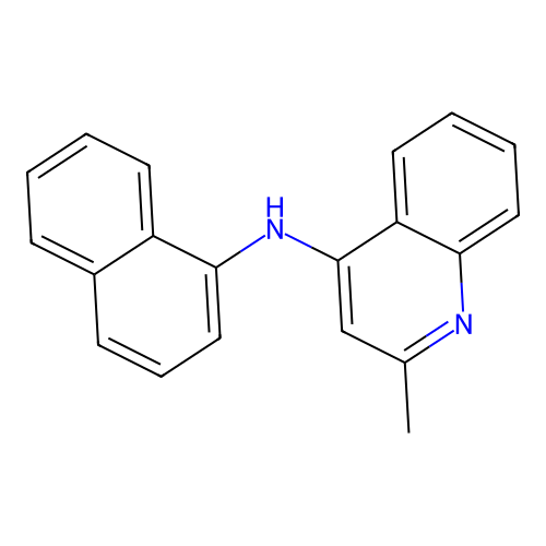 2-methyl-N-(naphthalen-1-yl)quinolin-4-amine structure