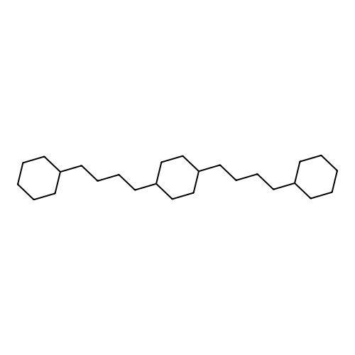 1,4-Bis(4-cyclohexylbutyl)cyclohexane structure