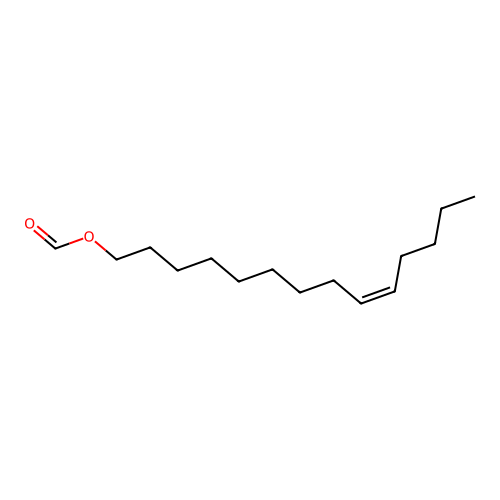 9-Tetradecen-1-ol, 1-formate, (9Z)- structure