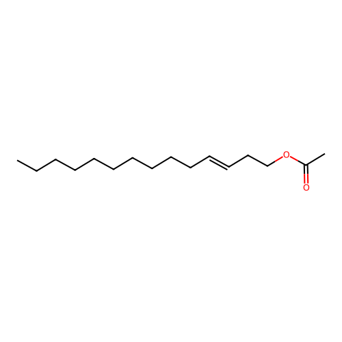 3E-Tetradecenyl acetate structure