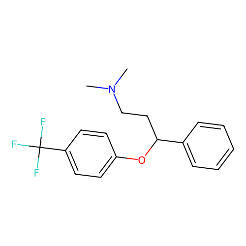 N,N-Dimethyl-gamma-(4-(trifluoromethyl)phenoxy)benzenepropanamine structure