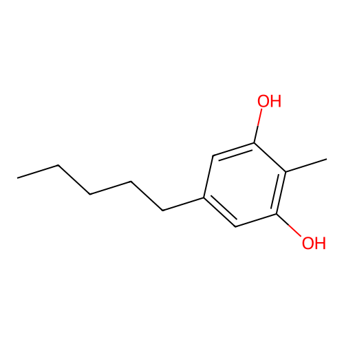 1,3-Benzenediol, 2-methyl-5-pentyl- structure