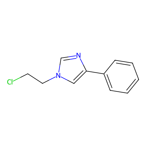1-(2-Chloroethyl)-4-phenylimidazole structure