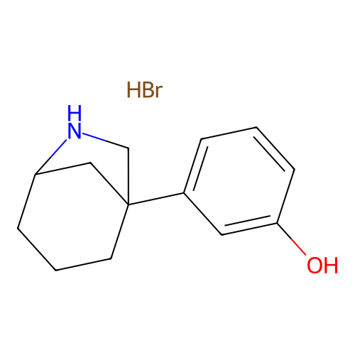 Phenol, 3-(6-azabicyclo(3.2.1)oct-1-yl)-, hydrobromide, (+-)- structure