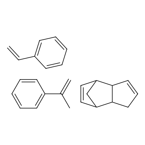 Prop-1-en-2-ylbenzene;styrene;tricyclo[5.2.1.02,6]deca-3,8-diene structure