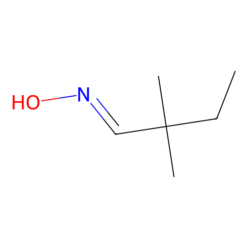 N-(2,2-dimethylbutylidene)hydroxylamine structure