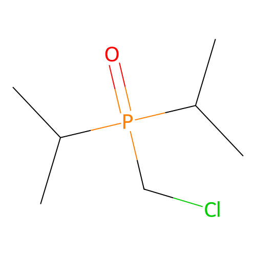 2-[Chloromethyl(propan-2-yl)phosphoryl]propane structure