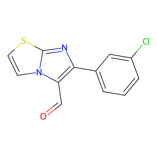 6-(3-Chlorophenyl)imidazo[2,1-b][1,3]thiazole-5-carbaldehyde structure