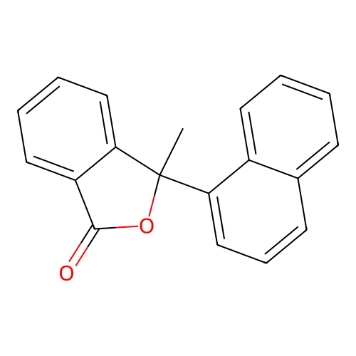 3-Methyl-3-(1-naphthyl)-2-benzofuran-1(3H)-one structure