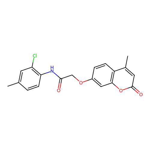N-(2-chloro-4-methylphenyl)-2-((4-methyl-2-oxo-2H-chromen-7-yl)oxy)acetamide structure
