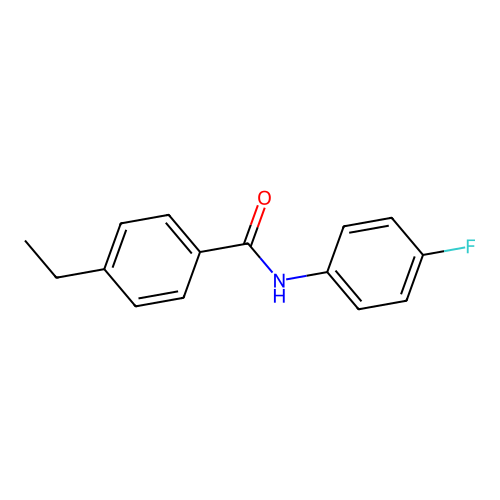 4-ethyl-N-(4-fluorophenyl)benzamide structure