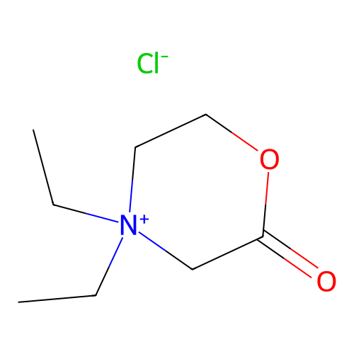 4,4-二乙基-2-氧代吗啉-4-鎓氯化物 structure