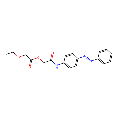 Acetic acid, 2-ethoxy-, 2-oxo-2-[[4-(2-phenyldiazenyl)phenyl]amino]ethyl ester structure