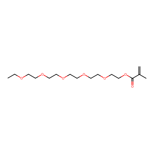 3,6,9,12,15-Pentaoxaheptadecan-1-yl 2-methylprop-2-enoate structure