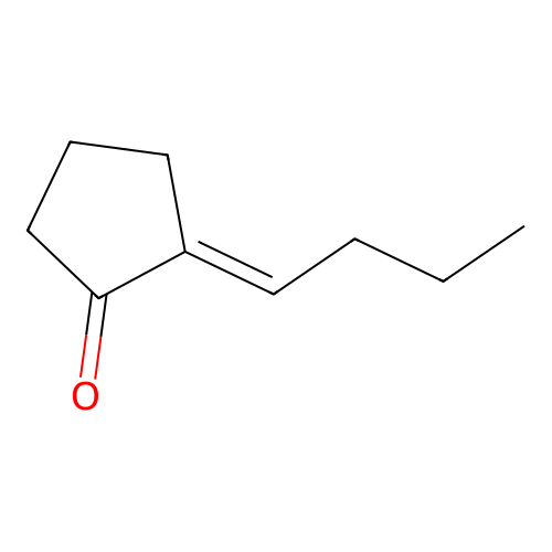 (E)-2-Butylidenecyclopentanone structure