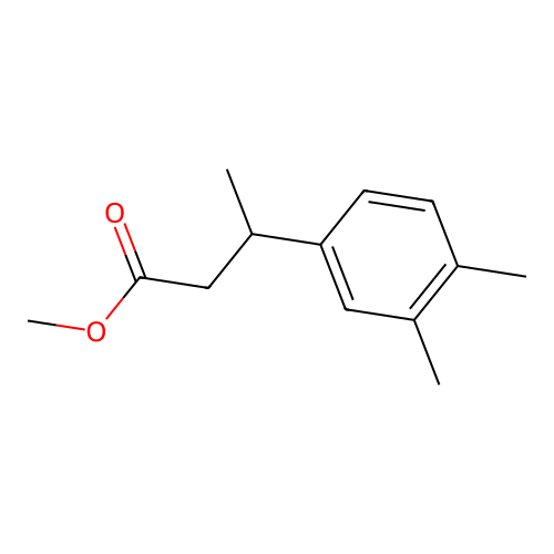 Benzenepropanoic acid, beta,3,4-trimethyl-, methyl ester structure