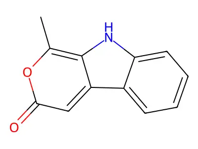 1-Methylpyrano[3,4-b]indol-3(9H)-one structure