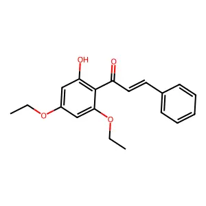 2-Propen-1-one, 1-(2,4-diethoxy-6-hydroxyphenyl)-3-phenyl- structure