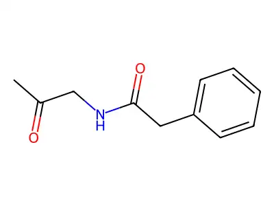 N-(2-oxopropyl)-2-phenylacetamide structure