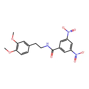 N-[2-(3,4-dimethoxyphenyl)ethyl]-3,5-dinitrobenzamide structure
