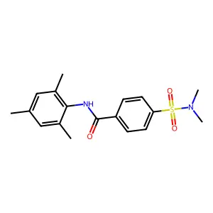 4-(dimethylsulfamoyl)-N-(2,4,6-trimethylphenyl)benzamide structure