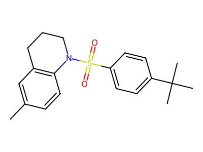 1-(4-Tert-butylbenzenesulfonyl)-6-methyl-1,2,3,4-tetrahydroquinoline structure