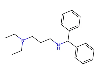 1,3-Propanediamine, N'-(diphenylmethyl)-N,N-diethyl- structure