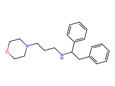 N-(1,2-Diphenylethyl)-3-(morpholin-4-yl)propan-1-amine structure