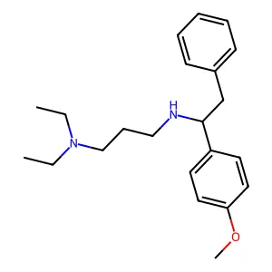 1,3-Propanediamine, N,N-diethyl-N'-(1-(4-methoxyphenyl)-2-phenylethyl)- structure