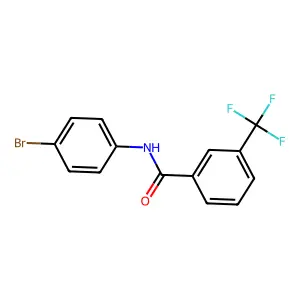 N-(4-bromophenyl)-3-(trifluoromethyl)benzamide structure